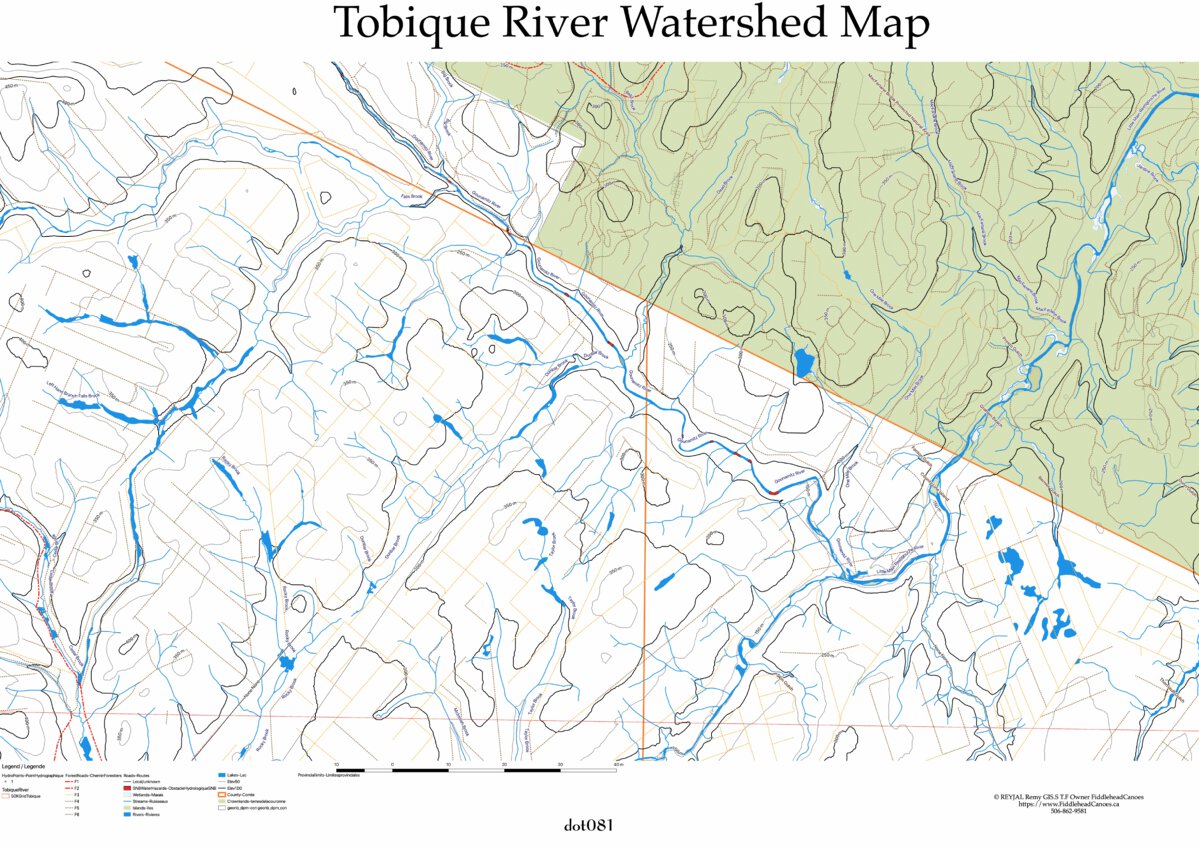 Tobique River dot081 Map by Fiddlehead Canoes | Avenza Maps