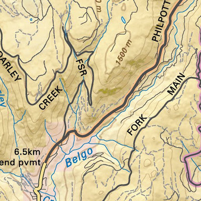 TOBC17 Kelowna - Thompson Okanagan BC Topo Map Preview 3