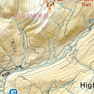 TOBC30 Sicamous - Thompson Okanagan BC Topo Map Preview 3