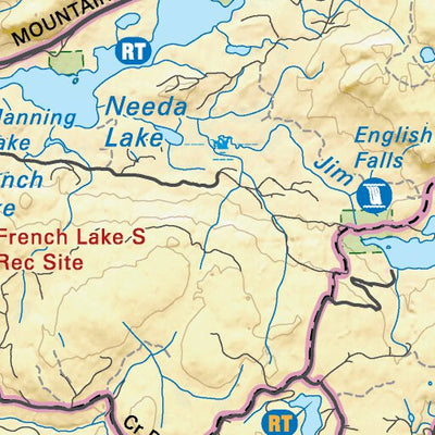 TOBC32 Bonaparte Lake - Thompson Okanagan BC Topo Map Preview 3