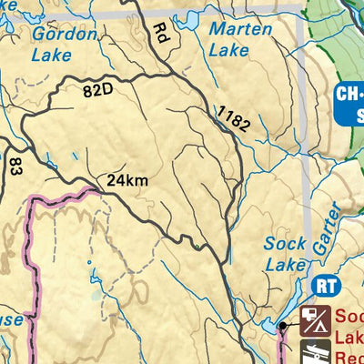 TOBC37 Clearwater - Thompson Okanagan BC Topo Map Preview 3