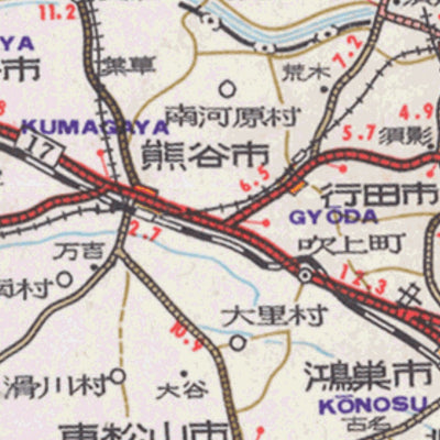 Japan Historical RoadMap1957 ②関東(Kanto) Preview 2