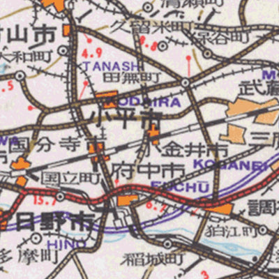 Japan Historical RoadMap1957 ②関東(Kanto) Preview 3