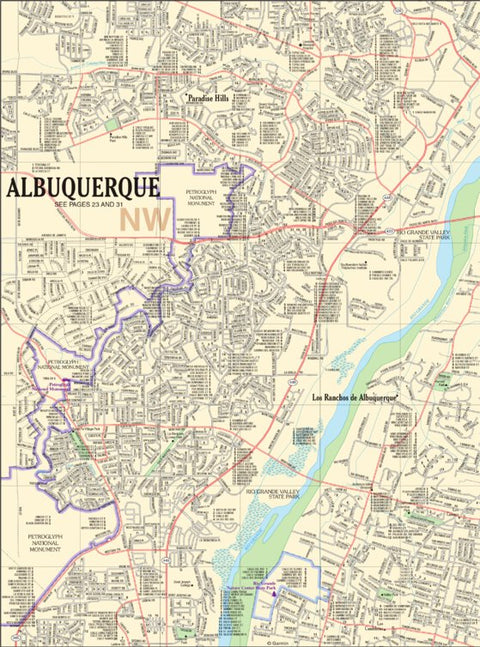 New Mexico Atlas & Gazetteer Albuquerque 1 Preview 1