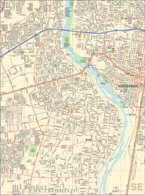 New Mexico Atlas & Gazetteer Albuquerque 4 Preview 1