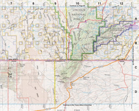 New Mexico Atlas & Gazetteer Page 57 Preview 1