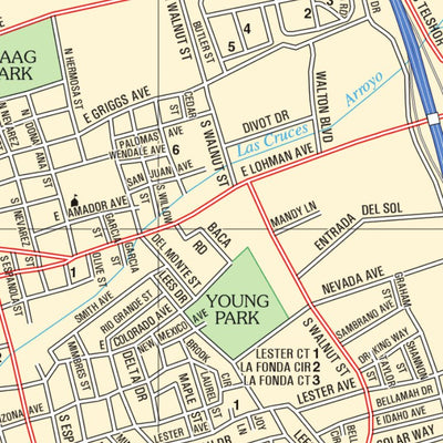 New Mexico Atlas & Gazetteer Las Cruces 2 Preview 2