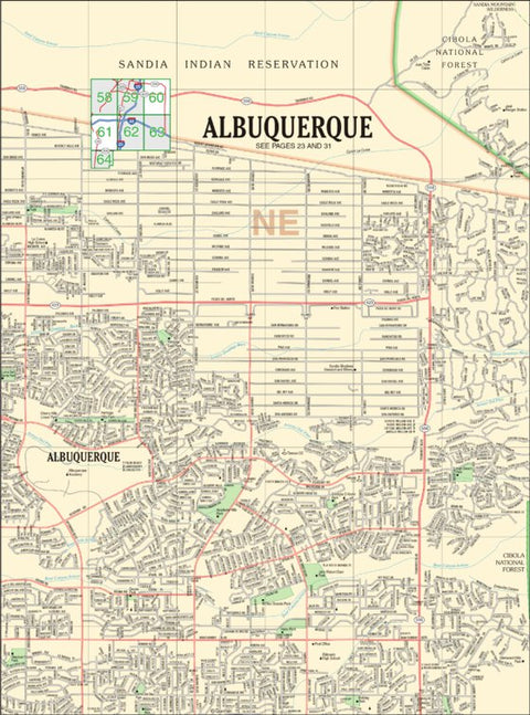 New Mexico Atlas & Gazetteer Albuquerque 3 Preview 1