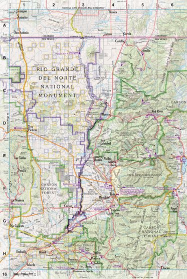 New Mexico Atlas & Gazetteer Page 16 Preview 1