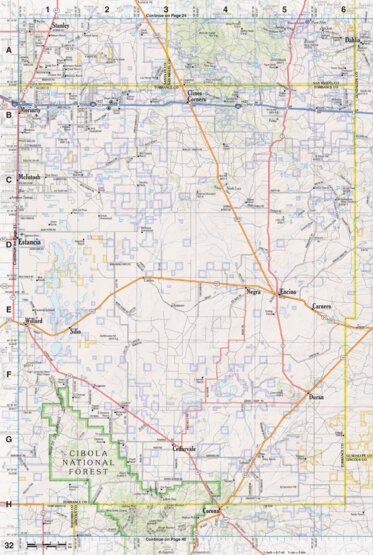 New Mexico Atlas & Gazetteer Page 32 Preview 1