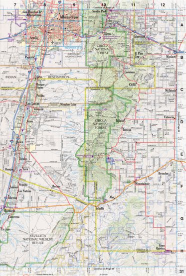 New Mexico Atlas & Gazetteer Page 31 Preview 1