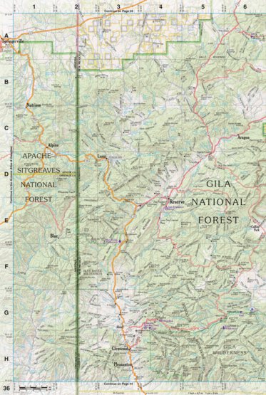 New Mexico Atlas & Gazetteer Page 36 Preview 1