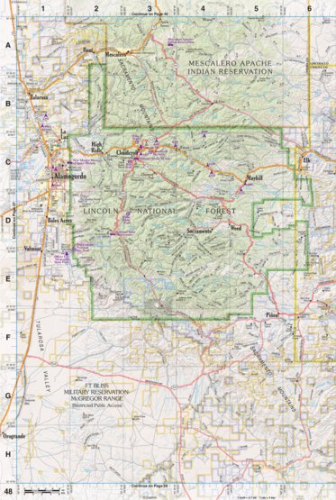 New Mexico Atlas & Gazetteer Page 48 Preview 1