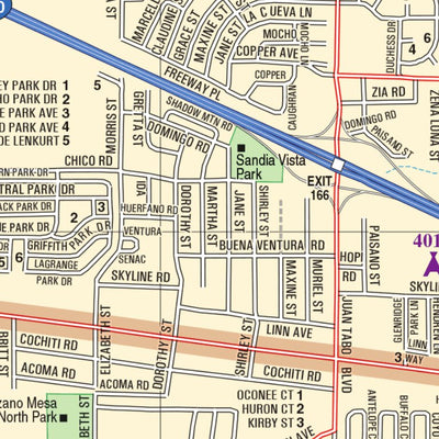New Mexico Atlas & Gazetteer Albuquerque 6 Preview 2