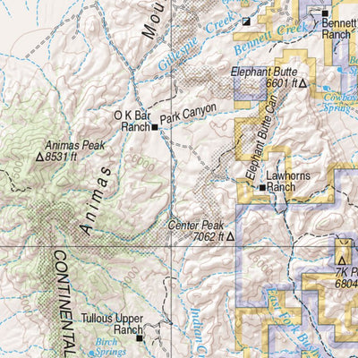 New Mexico Atlas & Gazetteer Page 52 Preview 3