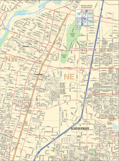 New Mexico Atlas & Gazetteer Albuquerque 2 Preview 1