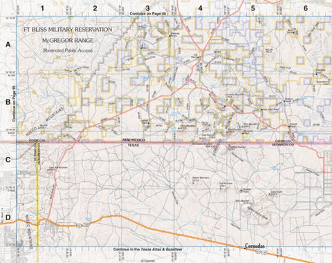 New Mexico Atlas & Gazetteer Page 56 Preview 1