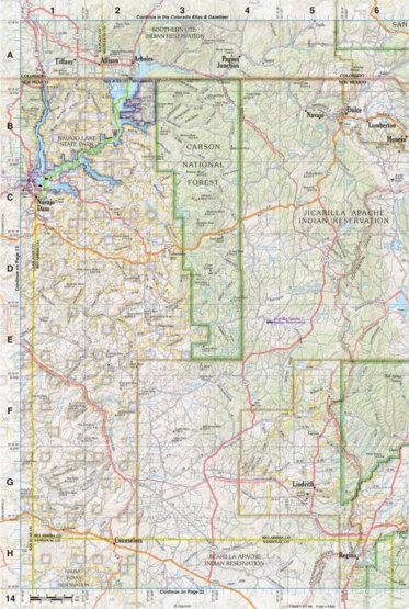 New Mexico Atlas & Gazetteer Page 14 Preview 1