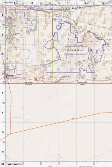 New Mexico Atlas & Gazetteer Page 54 Preview 1