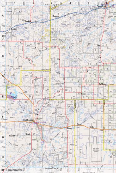 New Mexico Atlas & Gazetteer Page 34 Preview 1