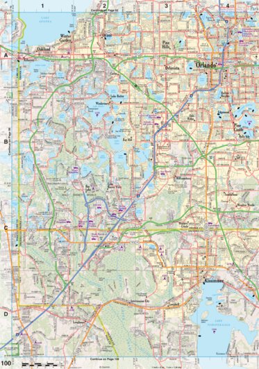 Florida Atlas & Gazetteer Page 100 Preview 1