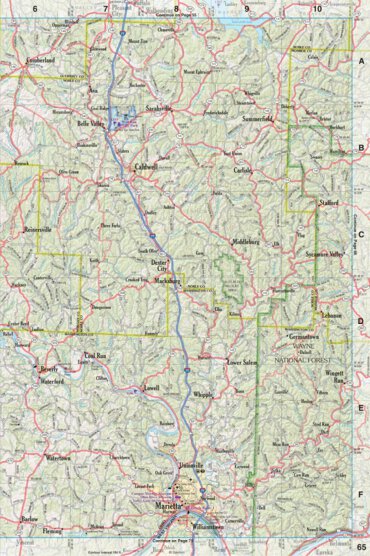 Ohio Atlas & Gazetteer Page 65 Preview 1
