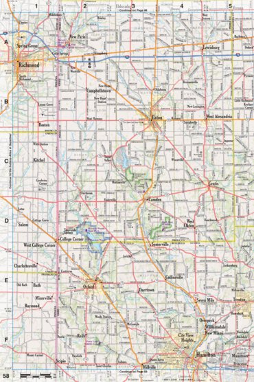 Ohio Atlas & Gazetteer Page 58 Preview 1
