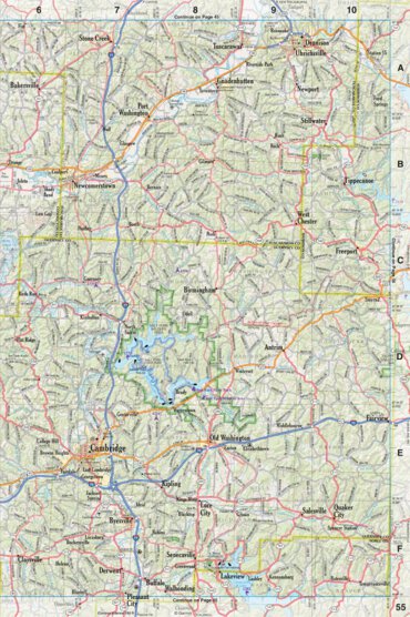 Ohio Atlas & Gazetteer Page 55 Preview 1