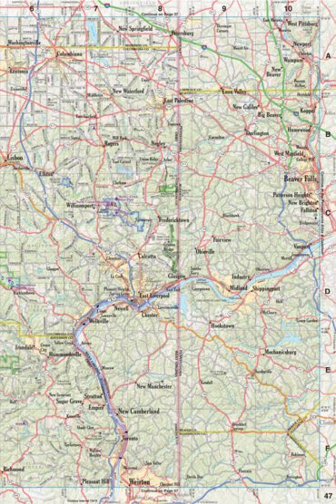 Ohio Atlas & Gazetteer Page 47 Preview 1