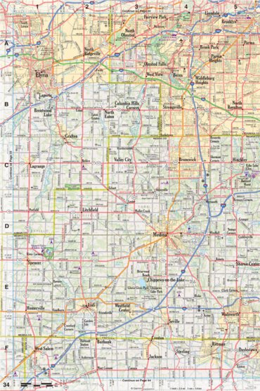 Ohio Atlas & Gazetteer Page 34 Preview 1