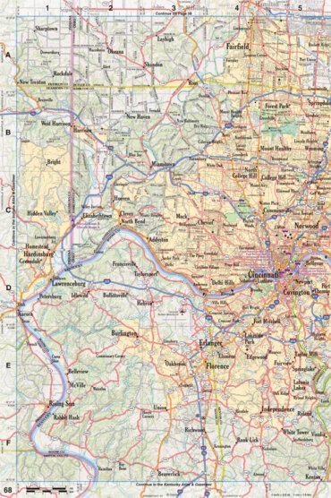 Ohio Atlas & Gazetteer Page 68 Preview 1