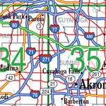 Ohio Atlas & Gazetteer Overview Map Preview 3