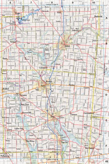 Ohio Atlas & Gazetteer Page 49 Preview 1