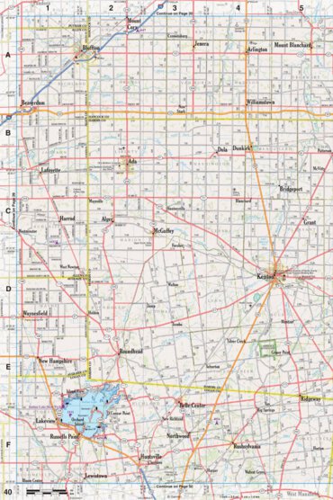 Ohio Atlas & Gazetteer Page 40 Preview 1