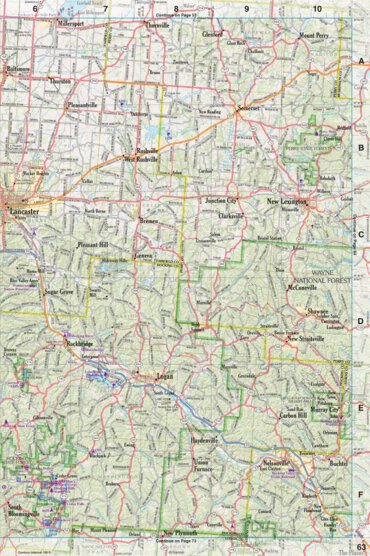 Ohio Atlas & Gazetteer Page 63 Preview 1