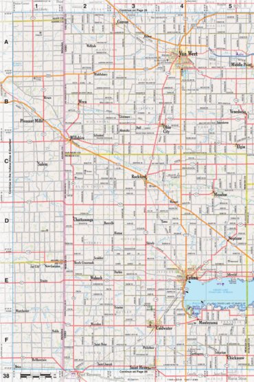Ohio Atlas & Gazetteer Page 38 Preview 1