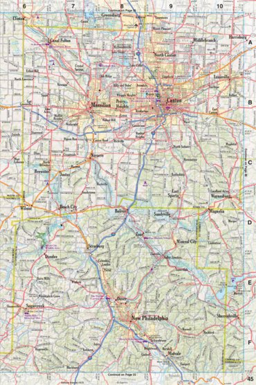 Ohio Atlas & Gazetteer Page 45 Preview 1