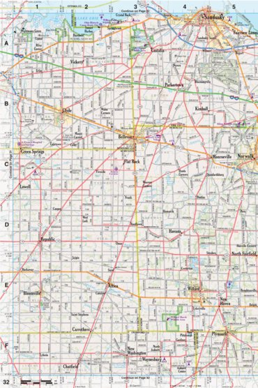 Ohio Atlas & Gazetteer Page 32 Preview 1