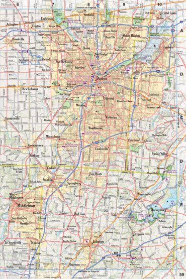 Ohio Atlas & Gazetteer Page 59 Preview 1