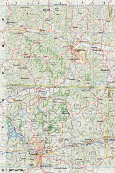 Ohio Atlas & Gazetteer Page 54 Preview 1