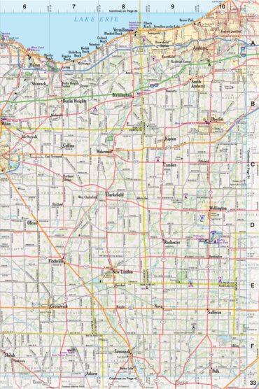 Ohio Atlas & Gazetteer Page 33 Preview 1