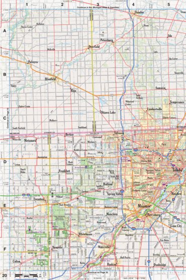 Ohio Atlas & Gazetteer Page 20 Preview 1