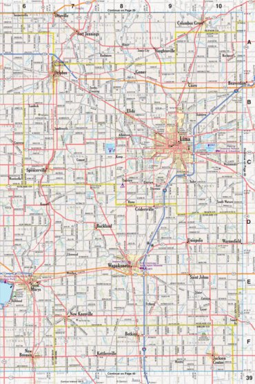 Ohio Atlas & Gazetteer Page 39 Preview 1