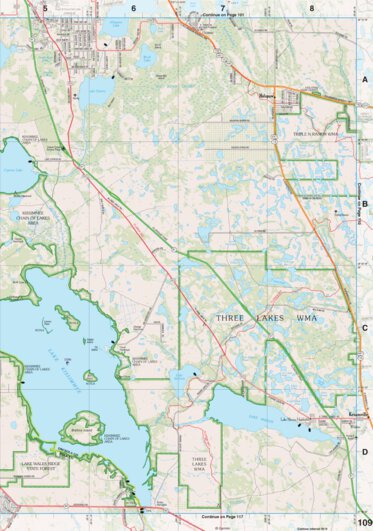 Florida Atlas & Gazetteer Page 109 Preview 1