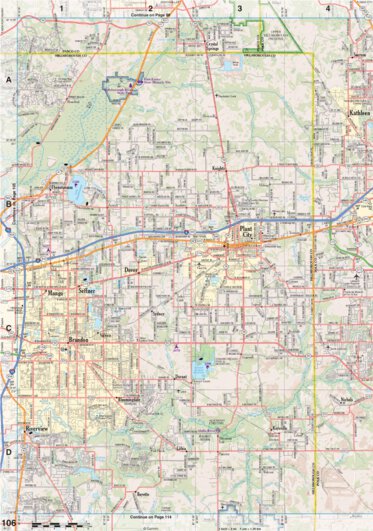 Florida Atlas & Gazetteer Page 106 Preview 1