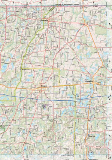 Florida Atlas & Gazetteer Page 21 Preview 1