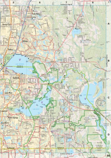 Florida Atlas & Gazetteer Page 93 Preview 1