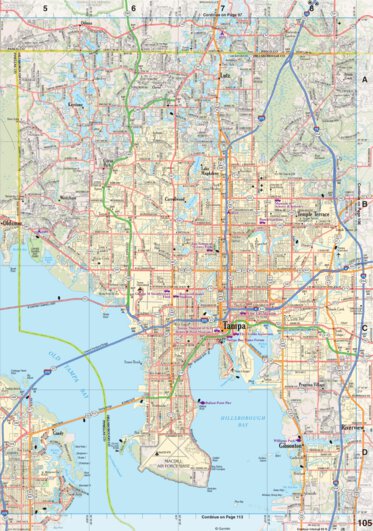 Florida Atlas & Gazetteer Page 105 Preview 1