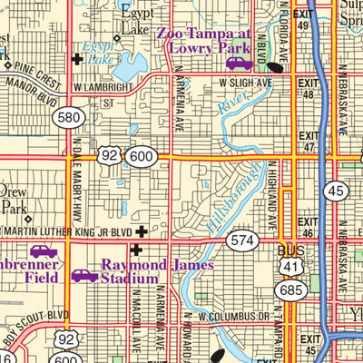 Florida Atlas & Gazetteer Page 105 Preview 2