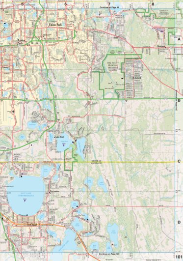 Florida Atlas & Gazetteer Page 101 Preview 1